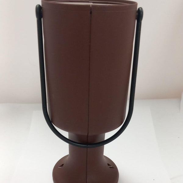 Round Charity Money Collection Box - Brown - CLEARANCE