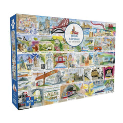 Gibsons British & Brilliant Jigsaw Puzzle (1000 Pieces)