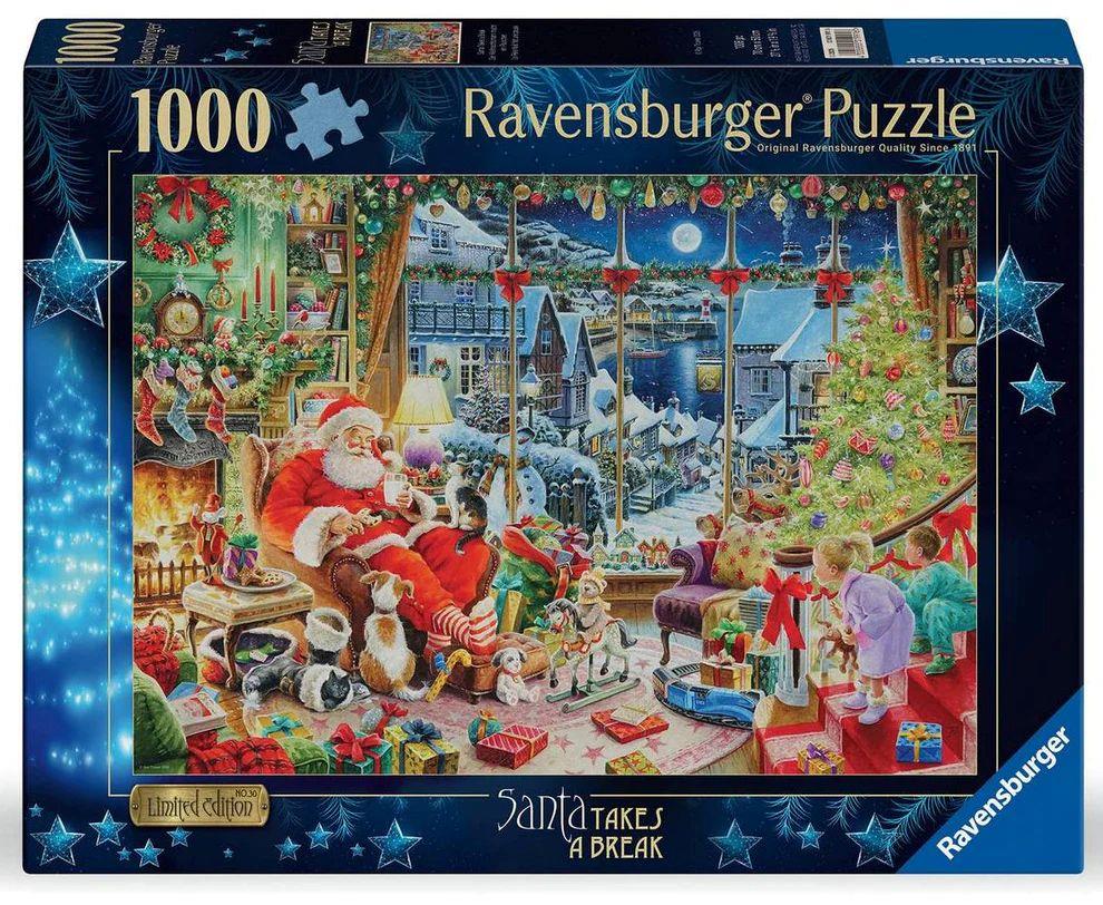 Ravensburger Christmas Limited Edition No.30 - Santa Takes A Break Jigsaw Puzzle (1000 Pieces)