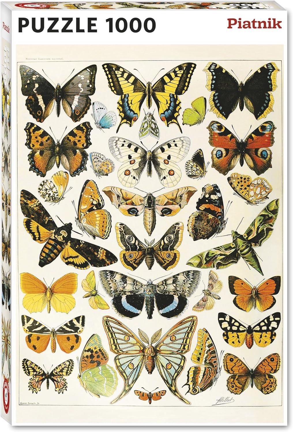 Piatnik Butterflies & Moths  Jigsaw Puzzle (1000 Pieces)