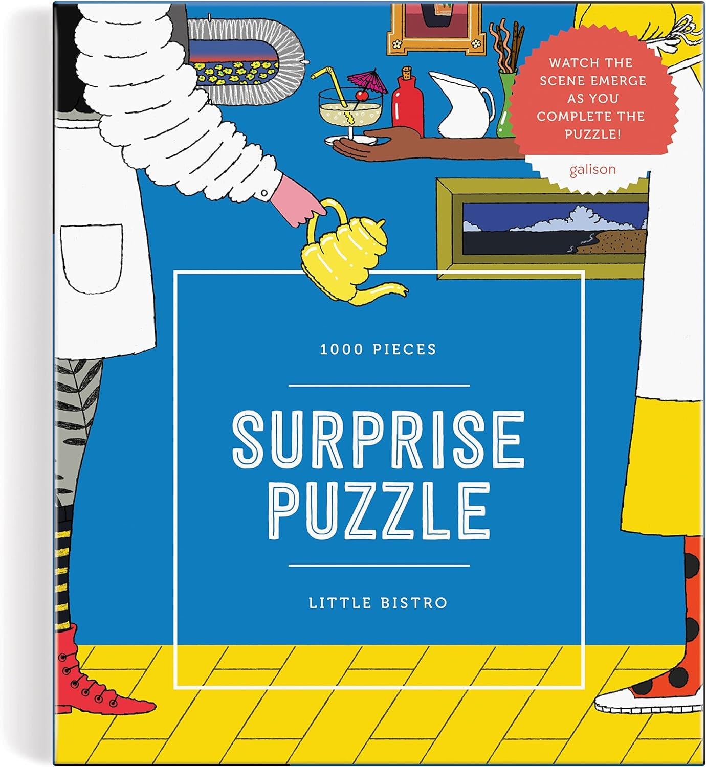 Galison Little Bistro Surprise Jigsaw Puzzle (1000 Pieces)