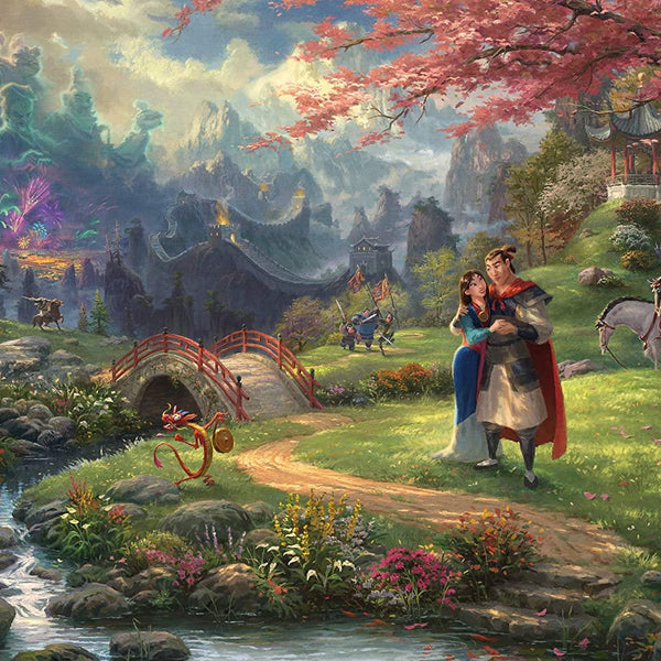 Schmidt Thomas Kinkade: Disney Mulan Blossoms of Love Jigsaw Puzzle (1000 Pieces)