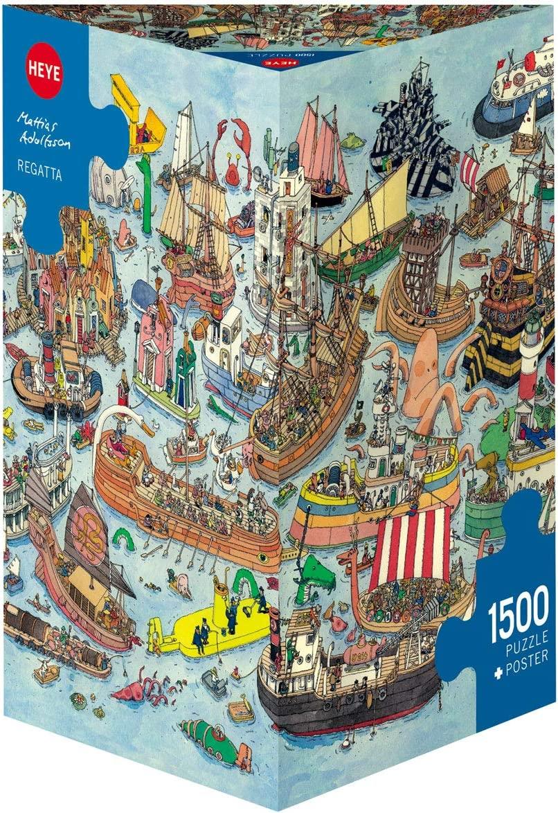 Heye Triangular Regatta, Adolfsson Jigsaw Puzzle (1500 Pieces)