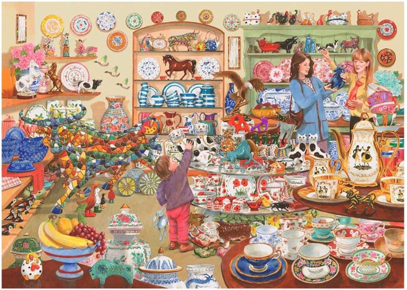 House of Puzzles Bulls In A China Shop Jigsaw Puzzle (1000 Pieces)