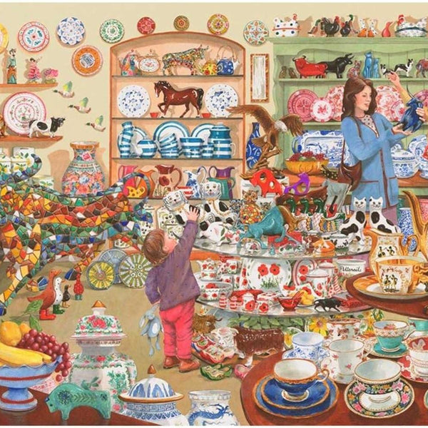 House of Puzzles Bulls In A China Shop Jigsaw Puzzle (1000 Pieces)