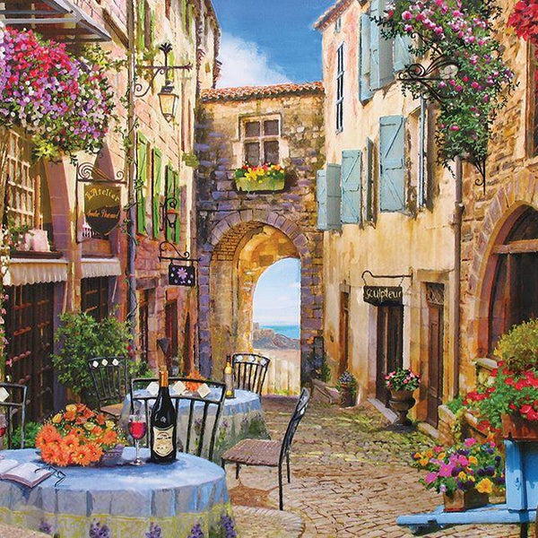 Cobble Hill French Village Jigsaw Puzzle (1000 Pieces)