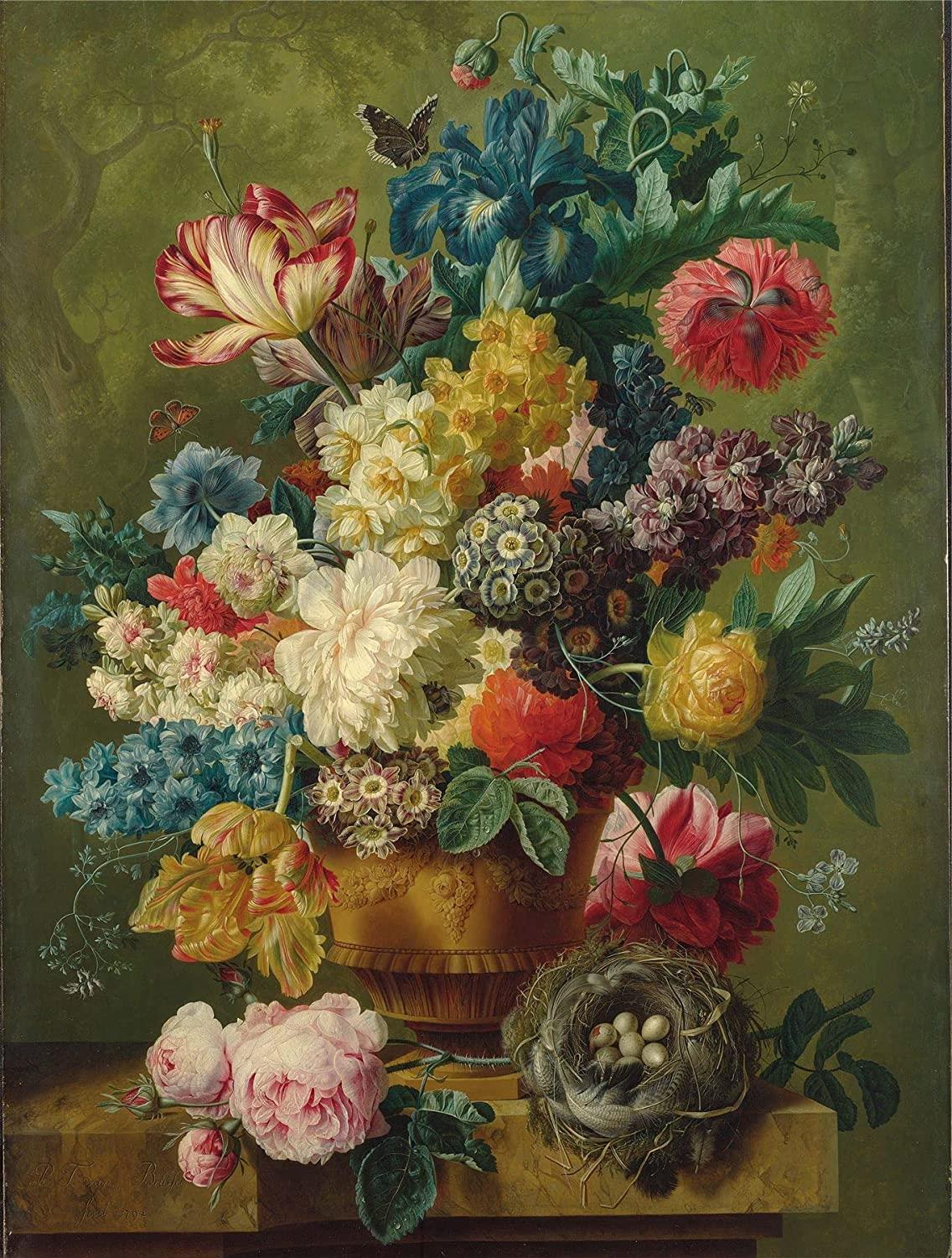 Flowers in a Vase - National Gallery Jigsaw Puzzle (1000 Pieces)