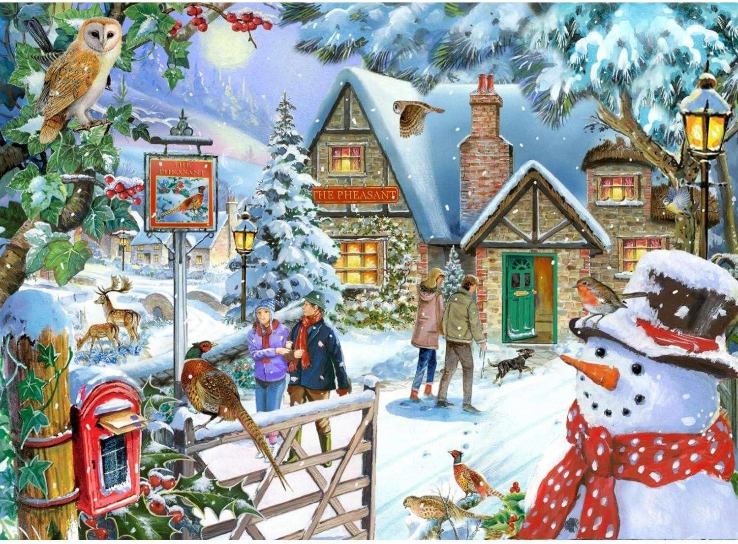 House of Puzzles Snowman's View Jigsaw Puzzle (1000 Pieces)