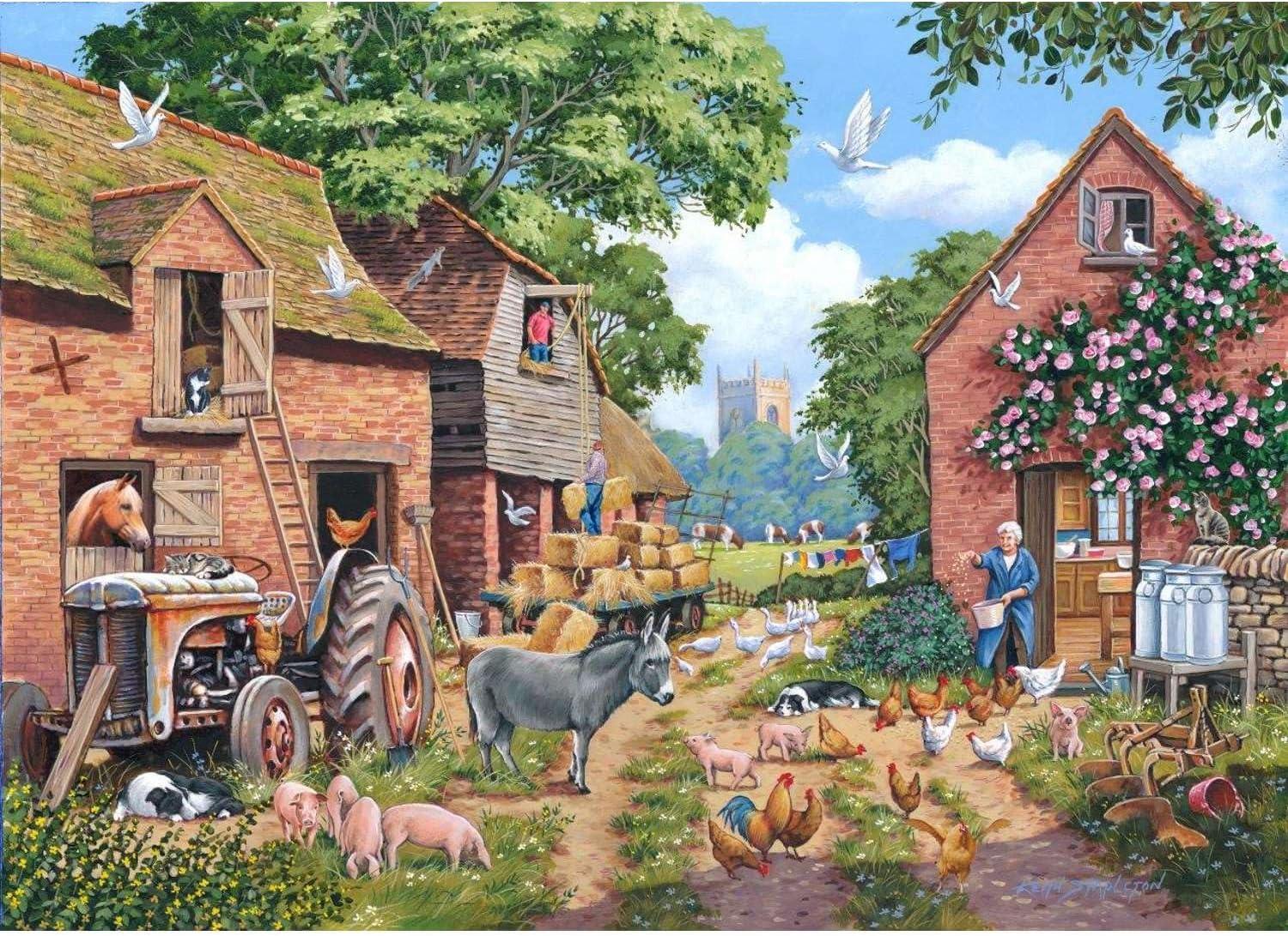 House of Puzzles No.24 Farm Focus Jigsaw Puzzle (1000 Pieces)