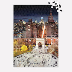 Galison Stephen Wilkes Day To Night Washington Square Park Jigsaw Puzzle (1000 Pieces)