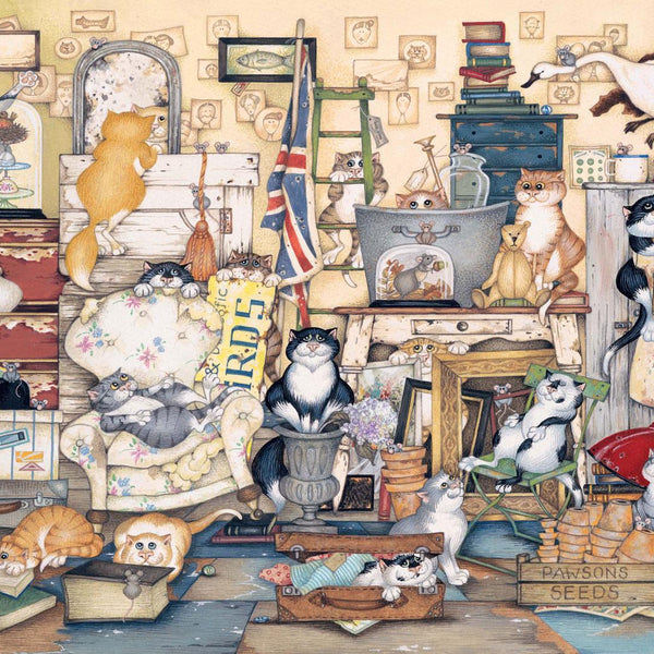 Ravensburger Crazy Cats Go Salvage Hunting Jigsaw Puzzle (1000 Pieces)