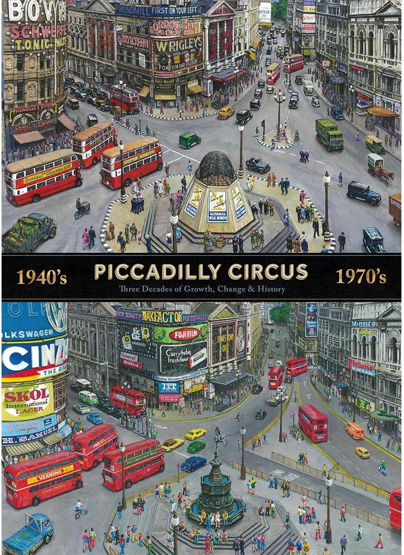 Gibsons Piccadilly Circus Through the Decades Jigsaw Puzzle (1000 Pieces)
