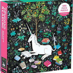 Galison Unicorn Reading Jigsaw Puzzle (500 Pieces)