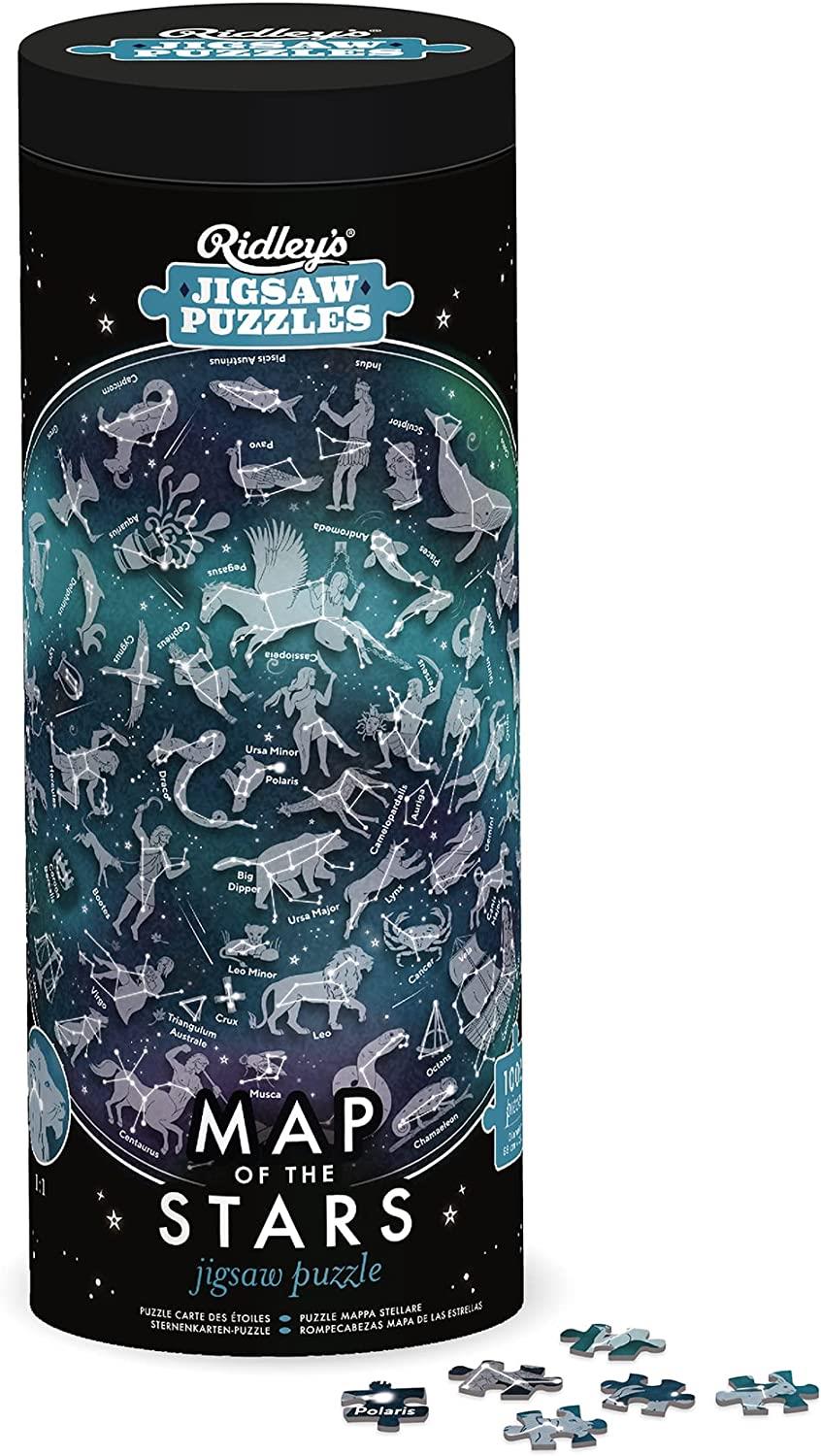 Ridley's Map of the Stars Circular Jigsaw Puzzle (1000 Pieces) - NEW BUT NOT SEALED
