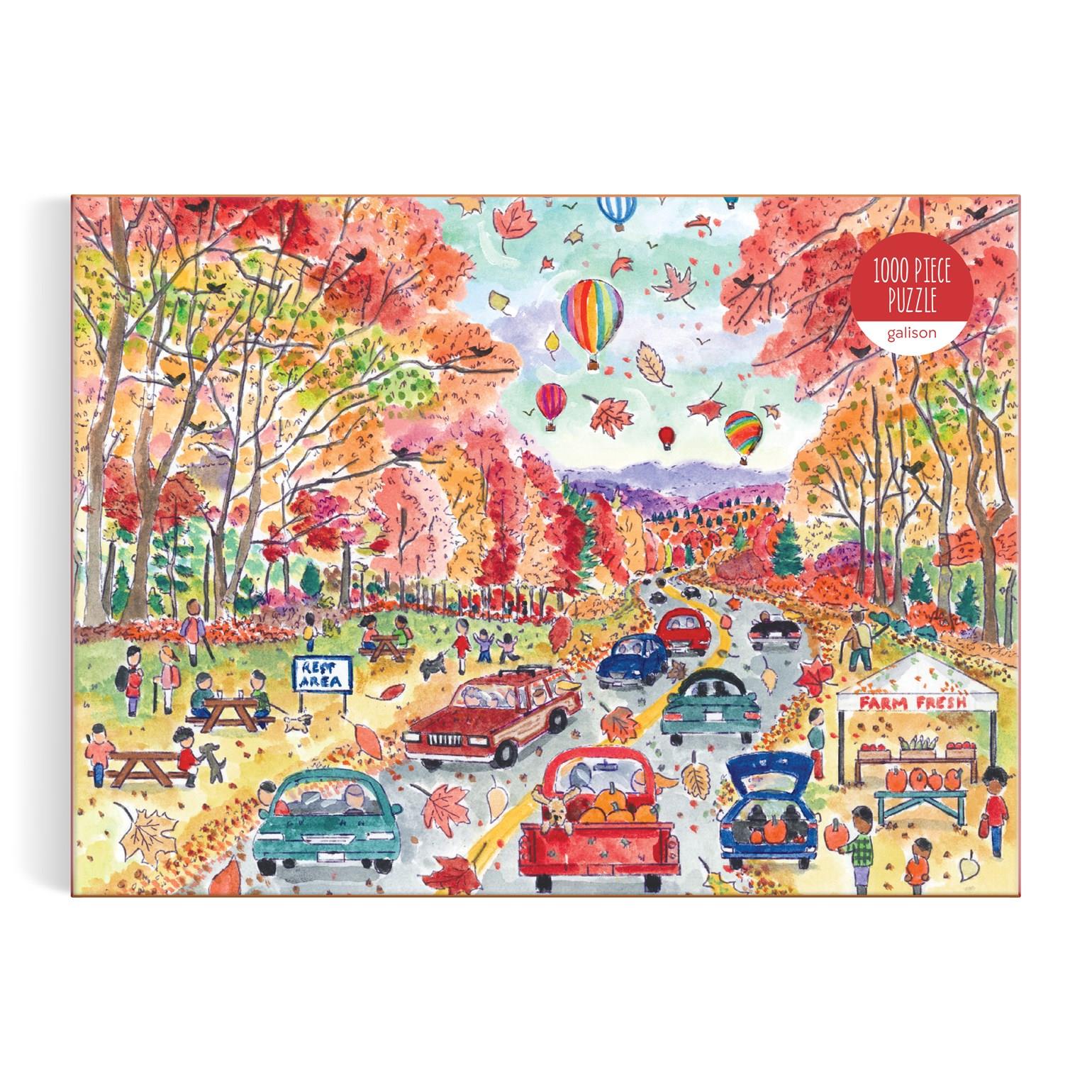 Galison Michael Storrings Leaf Peeping Jigsaw Puzzle (1000 Pieces) DAMAGED BOX