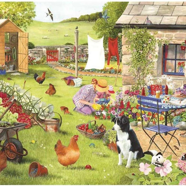 House of Puzzles Grandma's Garden BIG Jigsaw Puzzle (500 XL Pieces)
