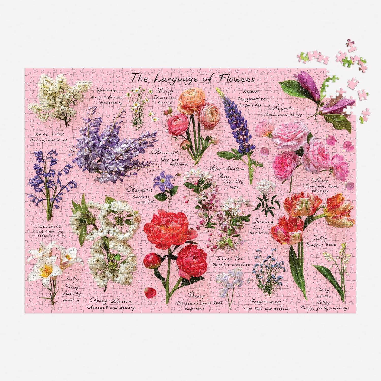 Galison Language of Flowers Jigsaw Puzzle (1000 Pieces) PDK