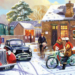 Gibsons Christmas Eve at the Station Jigsaw Puzzle (636 Pieces)