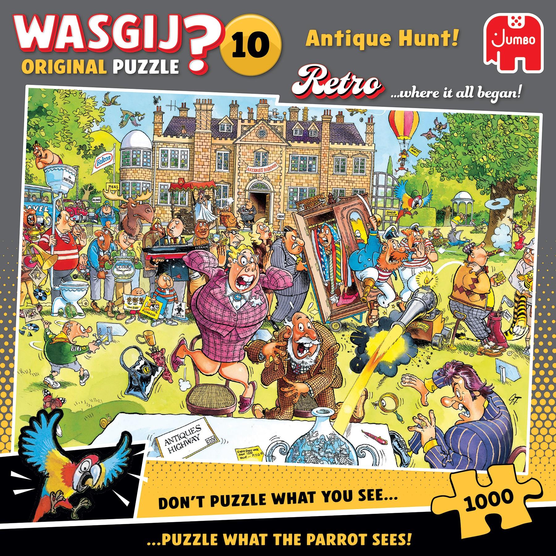 Wasgij Retro Original 10 Antique Hunt! Jigsaw Puzzle (1000 Pieces)