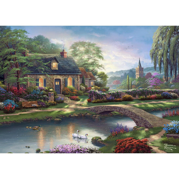 Gibsons Kinkade Stoney Creek Cottage Jigsaw Puzzle (1000 Pieces)