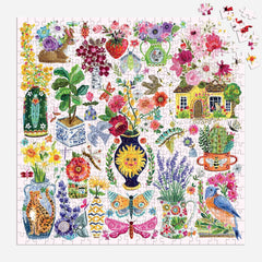 Galison Buzzy Bouquets Jigsaw Puzzle (500 Pieces)