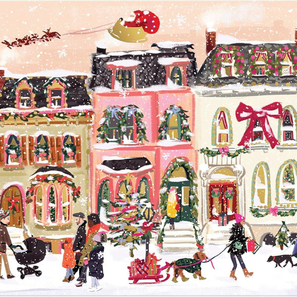 Galison Snowfall on Main Street Foil Jigsaw Puzzle (1000 Pieces)