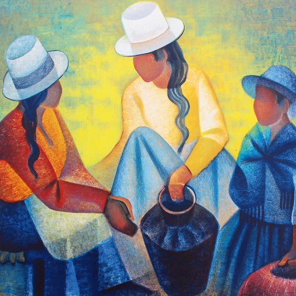Bluebird Art Louis Toffoli - Femmes A La Potiche Bleue Jigsaw Puzzle (1000 Pieces)