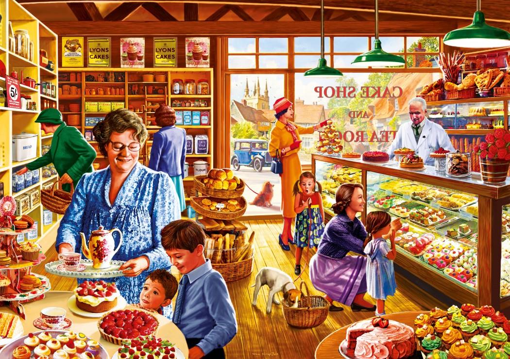 Bluebird Nostalgic Cake Shop Jigsaw Puzzle (1000 Pieces)