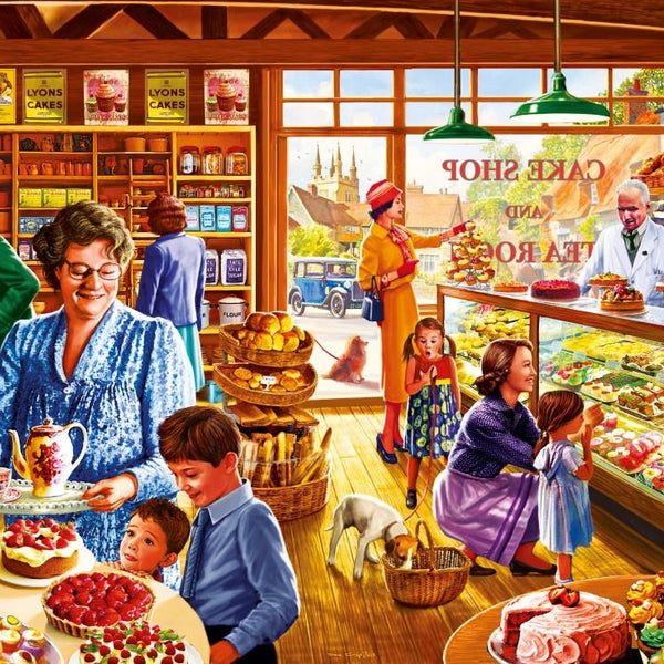 Bluebird Nostalgic Cake Shop Jigsaw Puzzle (1000 Pieces)