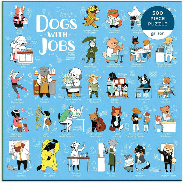 Galison Dogs With Jobs Jigsaw Puzzle (500 Pieces)