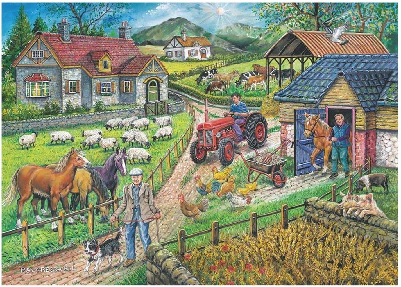 House of Puzzles Barley Mow Farm Jigsaw Puzzle (Big 250 XL Pieces)