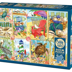 Cobble Hill Day at the Beach Jigsaw Puzzle (500 XL Pieces)