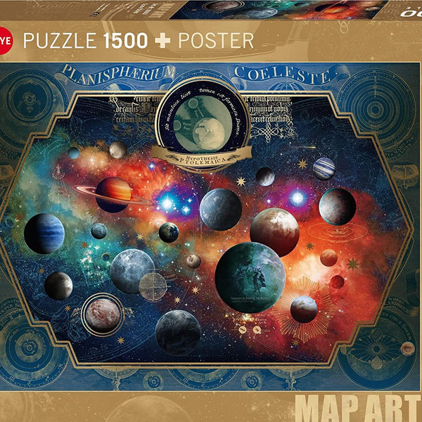 Heye Space World, Map Art Jigsaw Puzzle (1500 Pieces)