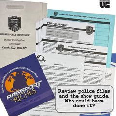 Passport to Murder, Murder Board Mystery Puzzle