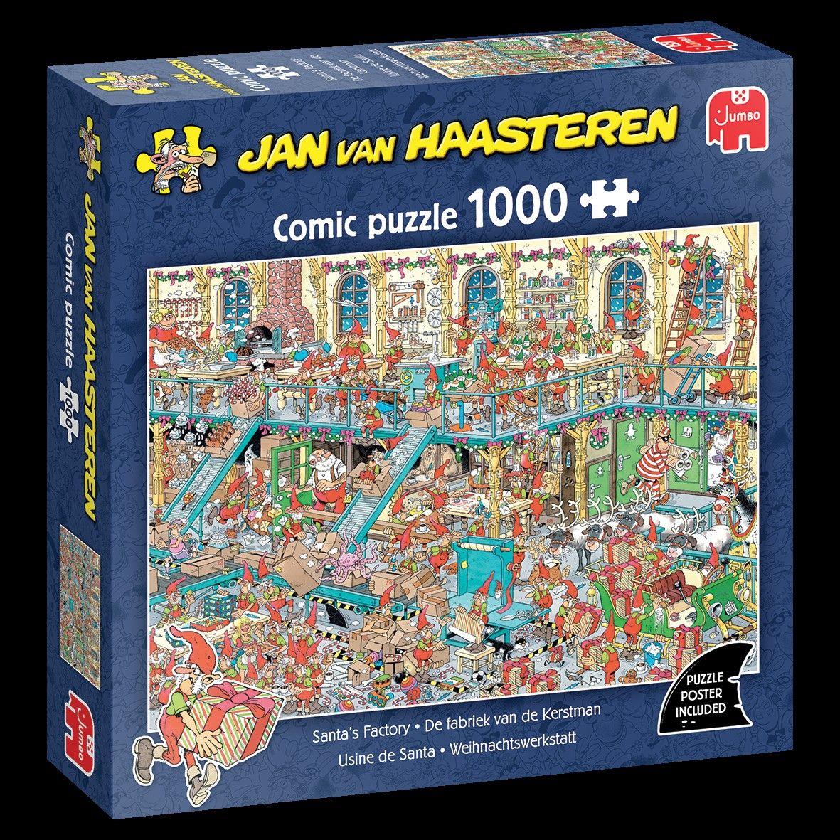 Jan Van Haasteren Santa's Factory Jigsaw Puzzle (1000 Pieces) - EARLY AUGUST