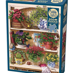 Cobble Hill Flower Cupboard Jigsaw Puzzle (500 XL Pieces) DAMAGED BOX