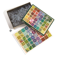 Cobble Hill Common Quilt Blocks Jigsaw Puzzle (1000 Pieces) DAMAGED BOX