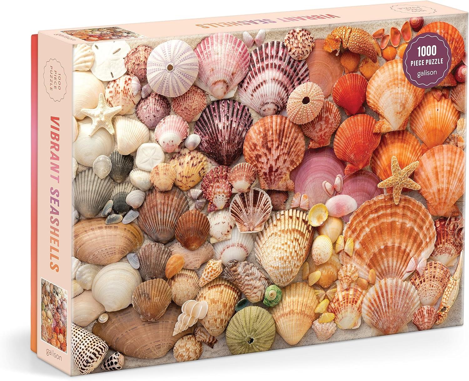 Galison Vibrant Seashells Jigsaw Puzzle (1000 Pieces)