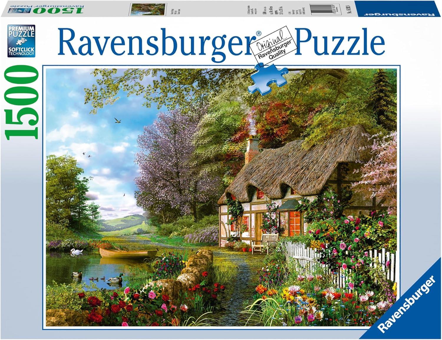 Ravensburger Cottage By The River Puzzle - 1500 Pieces For Adults & Teens 14+