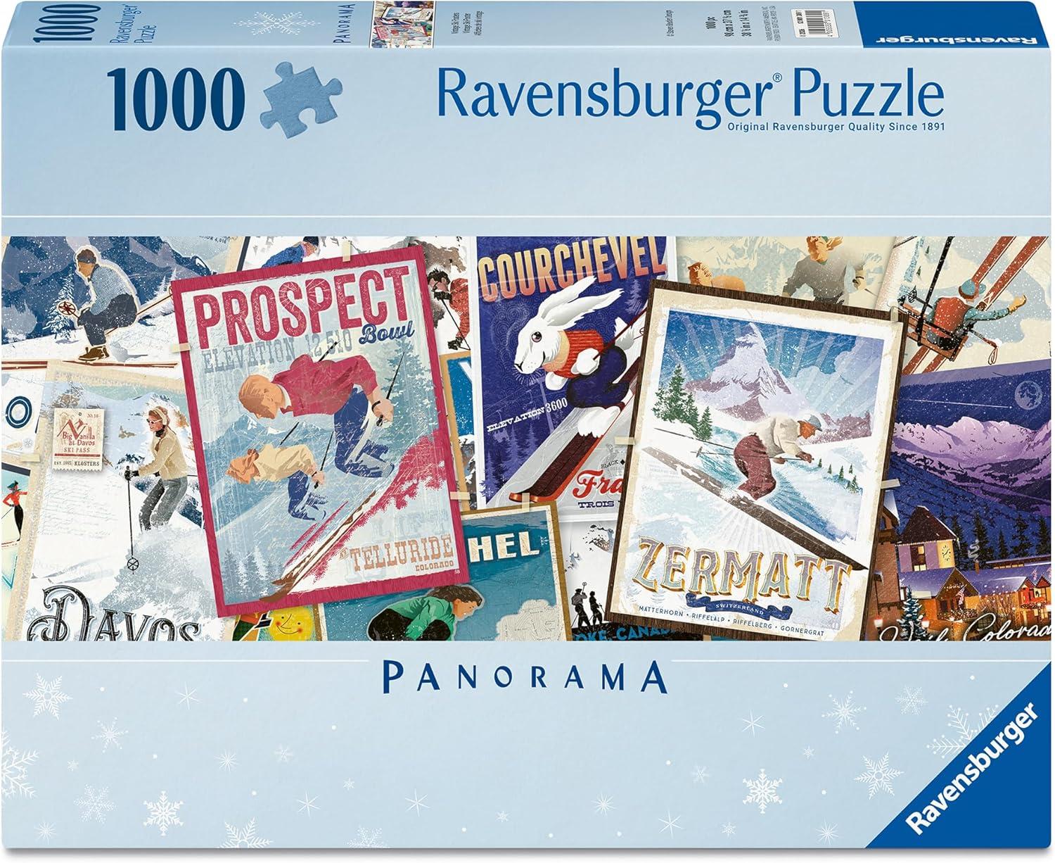 Ravensburger Retro Skiing Jigsaw Puzzle (1000 Pieces)