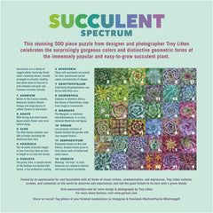 Galison Succulent Spectrum Jigsaw Puzzle (500 Pieces)