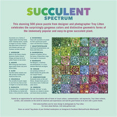 Galison Succulent Spectrum Jigsaw Puzzle (500 Pieces)
