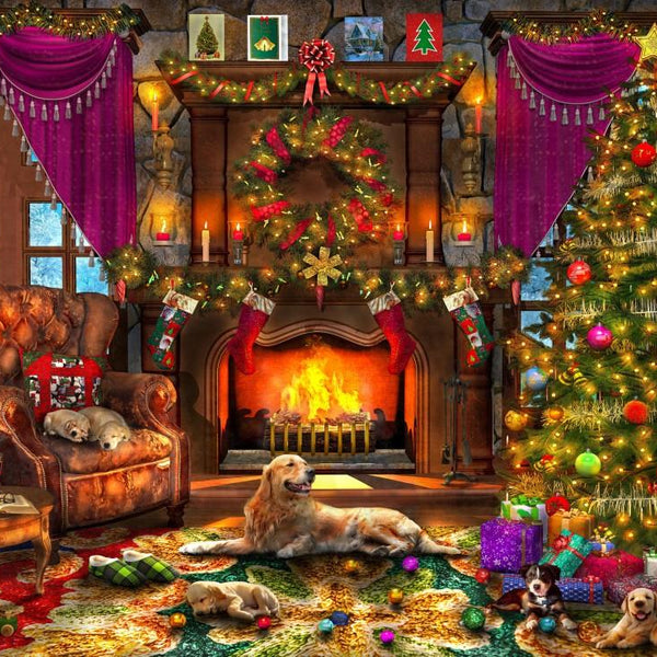 Bluebird Cosy Christmas Room Jigsaw Puzzle (2000 Pieces)