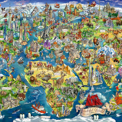 Ravensburger Illustrated World Map Jigsaw Puzzle (5000 Pieces)
