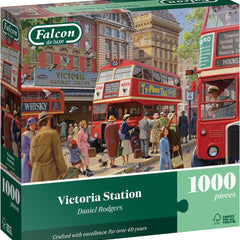Falcon Deluxe Victoria Station Jigsaw Puzzle (1000 Pieces)