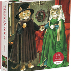 Galison The Arnolfini Marriage Meowsterpiece of Western Art Jigsaw Puzzle (500 Pieces)