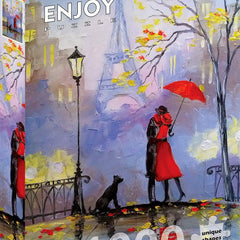 Enjoy Rainy Day in Paris Jigsaw Puzzle (1000 Pieces)