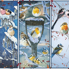 Otter House Snowy Garden Birds Jigsaw Puzzle (1000 Pieces)