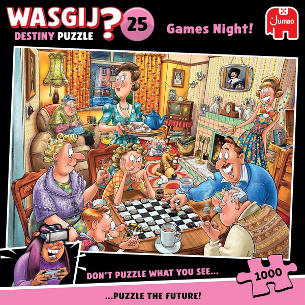 Wasgij Destiny 25 Games Night! Jigsaw Puzzle (1000 Pieces)