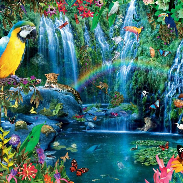 Bluebird Parrot Tropics Jigsaw Puzzle (500 Pieces)